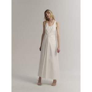 Vestido con cuello en U y relleno de seda de morera modal de alta densidad de la marca Simple Love - Product Image 4