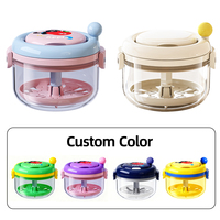 Boîte de nettoyage portable pour prothèses dentaires à manivelle, étanche, pour aligneurs orthodontiques, avec logo personnalisé, pour soins bucco-dentaires