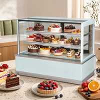 Vitrine Réfrigérée Commerciale pour Gâteaux 500L 2-6 ° Comptoir de présentation de pâtisseries et desserts C Bakery avec compresseur Danfoss