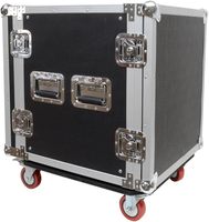 12 SPACE RACK CASE pour Amp Effect Mixer PA DJ PRO avec roulettes