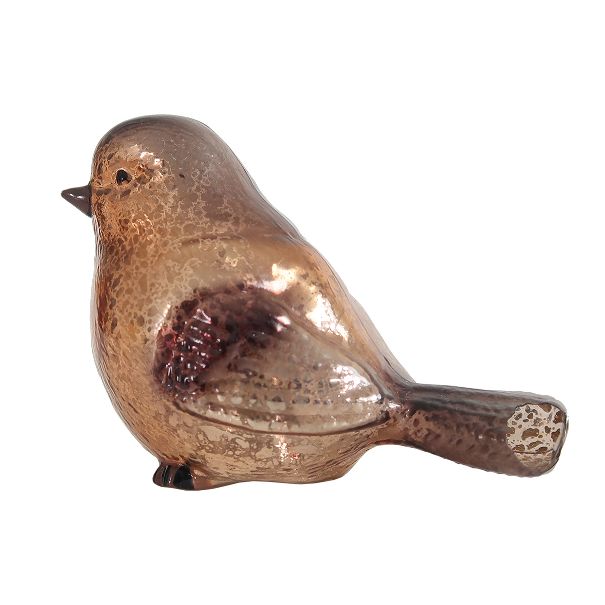 Ornement De Colibri En Verre De Mer - Décoration Fabriquée à La Main, Sculpture Artistique Pour Sapin, Étagère Ou Cadeau Festif