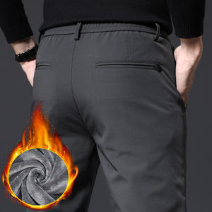 Best-seller Pantalons décontractés à jambe droite amples et épais en velours pour hommes - Product Image 5