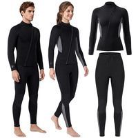 Combinaison de plongée et de snorkeling en néoprène épais 2 mm pour femmes et hommes, manches longues, pantalon de surf