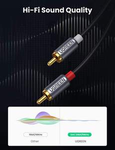 <span class=keywords><strong>Cable</strong></span> de Audio UGREEN USB C <span class=keywords><strong>a</strong></span> <span class=keywords><strong>RCA</strong></span>, Adaptador de Conector Macho Tipo C <span class=keywords><strong>a</strong></span> 2RCA, <span class=keywords><strong>Cable</strong></span> <span class=keywords><strong>Auxiliar</strong></span> para Altavoz Estéreo de Coche - Product Image 4