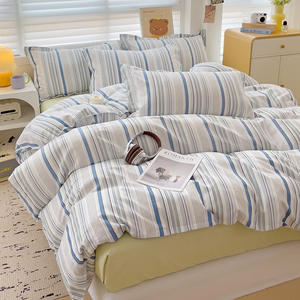 Ensemble de draps de <span class=keywords><strong>lit</strong></span> de quatre pièces pour l'<span class=keywords><strong>été</strong></span> ensemble de trois pièces housse de couette ensemble de literie de quatre pièces - Product Image 4