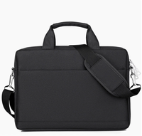 Sac à dos pour ordinateur portable gris grand format, imperméable, avec fermeture éclair, design rayé, sacoche d'affaires, sac à bandoulière, pochette rembourrée pour le bureau et les voyages