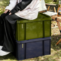Boîte de rangement portable multifonctionnelle robuste en PP moulé par injection, grande capacité, épaisse, étanche et durable pour jouets et vêtements à domicile