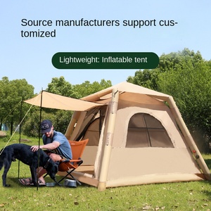 Chất lượng cao không thấm nước Oxford <span class=keywords><strong>Inflatable</strong></span> lều ngoài trời hai phòng ngủ phòng khách có thể gập lại di amping lều - Product Image 5