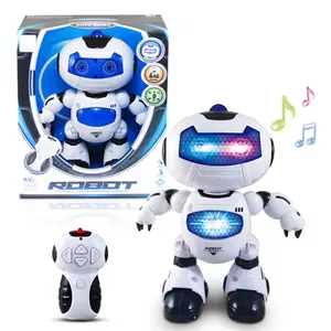 OEM multi-functional educational toy remote control dancing robot toy with light music