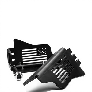 Repose-pieds drapeau américain, pédale de repose-pieds avant <span class=keywords><strong>sans</strong></span> <span class=keywords><strong>porte</strong></span>, panneau de repose-pieds en acier noir, compatible avec les accessoires <span class=keywords><strong>Jeep</strong></span> <span class=keywords><strong>Wrangler</strong></span> JK JKU JL JLU TJ 2007-2023 - Product Image 1