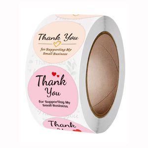 Etichette con sigillo a busta decorazioni regalo festa <span class=keywords><strong>di</strong></span> <span class=keywords><strong>compleanno</strong></span> Scrapbook cancelleria imballaggio adesivo rotondo grazie <span class=keywords><strong>adesivi</strong></span> - Product Image 3