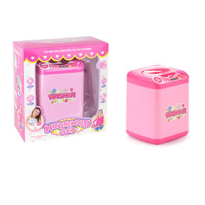 Juego de simulación de princesa moderna rosa para niños, niños y niñas, nevera, lavadora, exprimidor, juego de cocina - Product Image 4