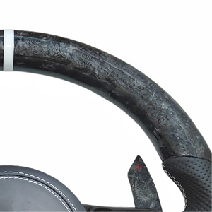 พวงมาลัยคาร์บอนไฟเบอร์ฟอร์จสำหรับรถยนต์เมอร์เซเดส-เบนซ์ AMG รุ่น A, E, S, C คลาส C36, G63, C43, W202, W203, W204, W205, W206, W207, W166, W167 - Product Image 4