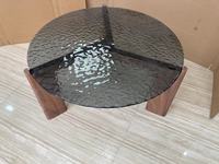 Table basse ronde décorative d'incrustation d'os de salon pour la décoration intérieure Table de Console d'angle rond de haute qualité pour le meilleur vendeur