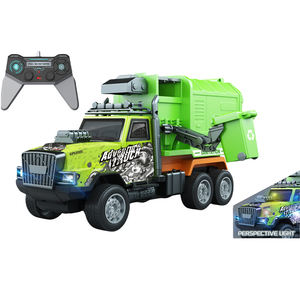 1/14 4CH Caminhão De Controle Remoto Graffiti Engenharia Veículo Brinquedo Crianças Rc Dump Truck Escavadeira Carro Limpo Brinquedos Com Luz Som - Product Image 4