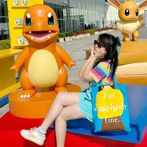 Yeni stil 15cm Pokemoned Anime bebek japon uyku Kids Action Figure reçine heykel modeli çocuklar için sanat tema hediye - Product Image 6