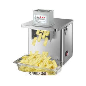 Grande machine à couper les frites ondulées rapidement avec moteur performant pour la découpe et la tranchure des pommes de terre - Product Image 1