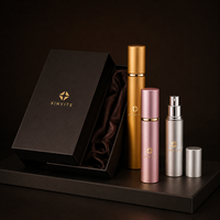 Atomiseur de parfum de voyage portable, flacon pulvérisateur miniature rechargeable, multicolore, logo personnalisé disponible