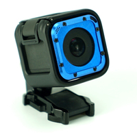 Kit de remplacement de couvercle d'objectif de caméra d'action, cadre en aluminium, bord de protection avec joint d'étanchéité et vis pour GoPro Hero 5/4 Session