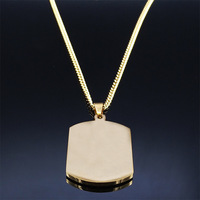 Pendentif Rune spécial plaque carrée en acier inoxydable, nouveau collier Rune mystérieux incrusté de diamants en acier inoxydable rétro