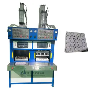 Automatic Makeup Silicone Sponge Puff Making Machine High Frequency Welding And Cutting Equipment With Two Heads