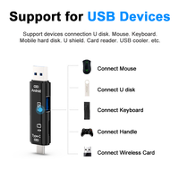 Adaptador OTG Multifuncional USB 2.0 de Alta Velocidad, Lector de Tarjetas Micro USB/USB/Tipo-C Externo, Compatible con Tarjetas TF, Transferencia de Datos USB JAYA