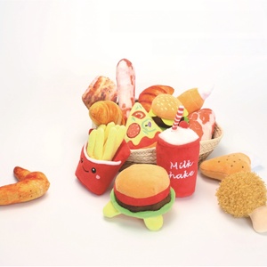 Juguete para perros <span class=keywords><strong>de</strong></span> nuevo diseño al por mayor: Mopa con mango elástico y sonido, juguetes <span class=keywords><strong>de</strong></span> peluche <span class=keywords><strong>de</strong></span> patatas fritas y hamburguesas para masticar. - Product Image 1