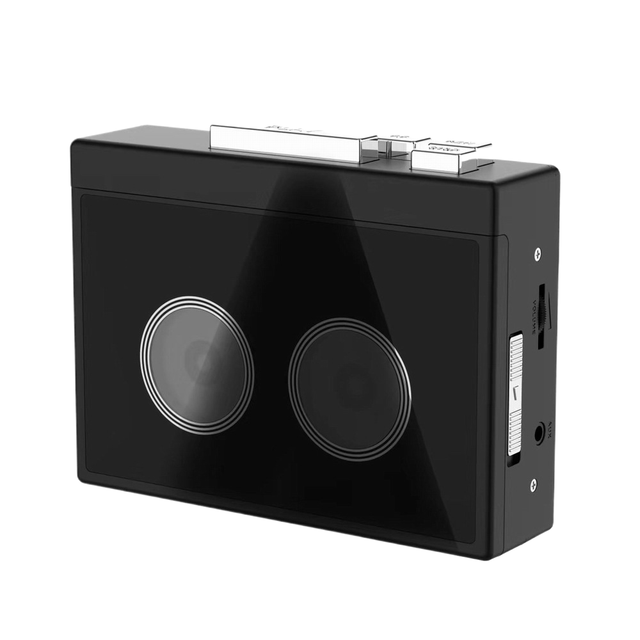 Cassette Player with Bt Radio Retro Nostalgic Auto-Flip Hi-Fi Wireless Tape Outdoor Portable Headphone Jack