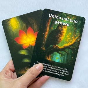 Jeu de cartes Oracle Forêt Mystique Italienne, 48 cartes avec boîte, 8x12cm 300GSM, cartes de guidance spirituelle, vente en gros OEM - Product Image 4