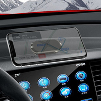 Support de téléphone universel pour tableau de bord de voiture 2022, rotation à 360°, support magnétique avec matériau métal + PU pour appareils de 4,2 à 5,9 pouces