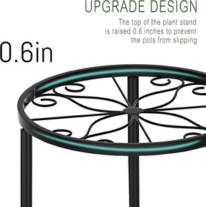 Paquete de 5 soportes de metal <span class=keywords><strong>para</strong></span> plantas <span class=keywords><strong>para</strong></span> interiores exteriores, soporte <span class=keywords><strong>para</strong></span> <span class=keywords><strong>macetas</strong></span> de hierro antioxidante, estante <span class=keywords><strong>para</strong></span> <span class=keywords><strong>macetas</strong></span> resistente - Product Image 4