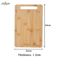 Ensemble de 3 planches à découper en bambou en bois de cuisine mini gravées au laser vierges bon marché en vrac
