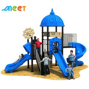 Équipement de glissoire de terrain de jeu extérieur pour enfants, série Château Coréen Européen, pour parcs, maternelles, écoles et communautés - Product Image 2