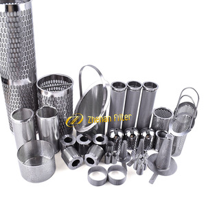 Edelstahl 200 Mikron Kegel zylinder gewebe perforiertes Sieb filter Siebrohr Stahl perforierter Filter