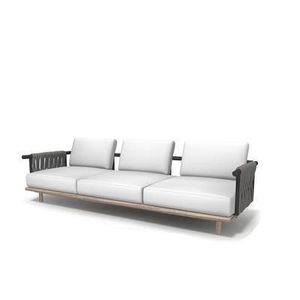 Conjunto de Muebles de Jardín de Aluminio con Sofá y Silla para Exteriores - Product Image 2