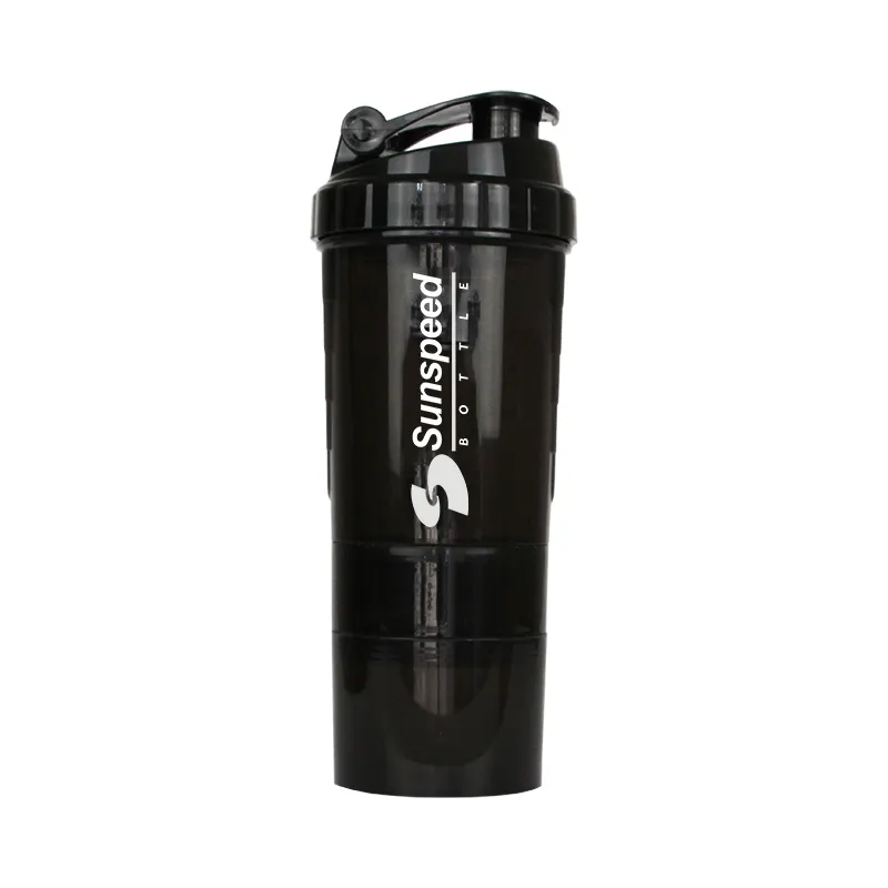 Promozione 500ml BPA Libero bottiglia di Acqua di Sport Bottiglia di Proteine Shaker Personalizzato Stampa di Marchio per la PALESTRA