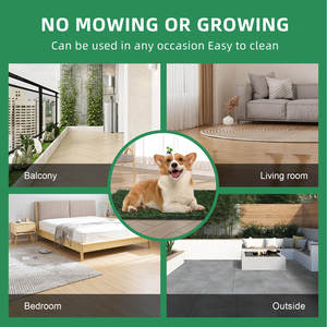 Césped Artificial para Mascotas, Césped Natural Sintético, Decoración de Jardín, Entrenamiento de Mascotas para Usar <span class=keywords><strong>el</strong></span> Baño al Aire Libre - Product Image 3