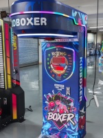 Machine d'arcade simulateur de boxe pour enfants à 3 écrans, fonctionnant à pièces, construction en fer et plastique, prise en charge de l'anglais, pour usage intérieur