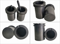 Creuset en carbure de silicium et graphite pour fonderie, type réfractaire pour la coulée des métaux