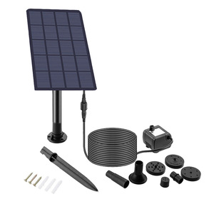 Panneau solaire à w, fontaine à eau, pour piscine, étang, jardin, pulvérisateur avec pompe à eau