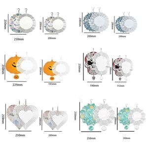Wholesale 8Inch 10Inch Custom Metal Chimes <b>Spinners</b> Blank Double Sided Diy <b>Garden</b> Sublimation <b>Wind</b> <b>Spinner</b> - Product Image 2
