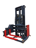 Chariot élévateur électrique EverLIFT 1.6T à 3 voies avec batterie lithium-ion, déplaceur latéral, pneus pleins, pour allées étroites, intérieur/extérieur