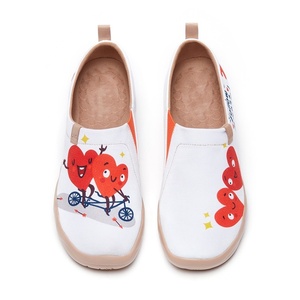 Nouvelles espadrilles plates à enfiler pour femmes, en toile, avec semelle intermédiaire en EVA et imprimé floral, style marche, toutes tailles - Product Image 6