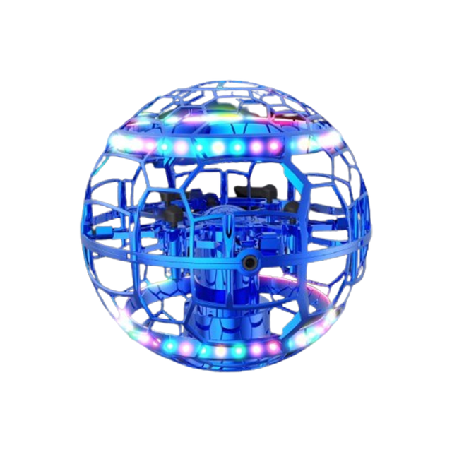 Smart UFO Flying Ball Drone Toy Kids Beginner-Friendly Remote Obstacle Avoidance Hover Spin Gesture Control Electric Batteries