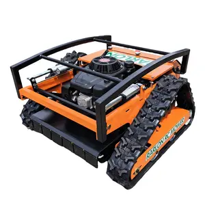 Ce Gecertificeerd Benzine Afstandsbediening Grasmaaier Crawler/Wiel Type Automatische Draadloze Atv Gras Cutter Machine