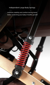 Poussette bébé pliable légère et réversible avec position haute, inclinable, et bonne suspension, pour nouveau-né et tout-petit - Product Image 4