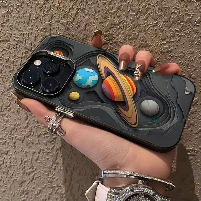 Cosmic Planet for Apple 17 Air Cell Phone Case Wholesale IPhones 15 Pro Max Personalized Vitality iPhone 16 Plus Shell Cover