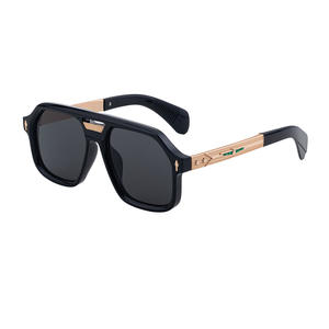 Gafas de sol polarizadas con montura cuadrada Carrera para hombre, lentes negras UV400 TAC, montura de aleación de zinc, protección solar para exteriores - Product Image 1