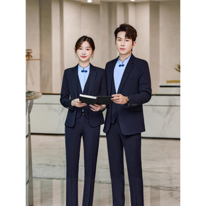 Unisex Black Long Sleeve Suit Jacket Shirt Vest Pants Skirt Anti Wrinkle Business Suits For Commute Adult Worsted Fabric - Product Image 3