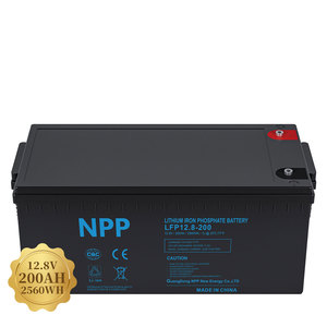 NPP 太阳能锂电池家用储能系统 LiFePO4 12.8V/12V 100AH-300AH 1-2kWh 10000 次循环修正正弦波 CE/SAA - Product Image 1